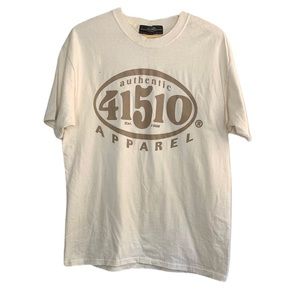 41510 APPAREL Men Large Beige Rare Vintage T-SHIRT